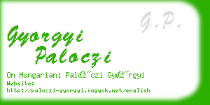 gyorgyi paloczi business card